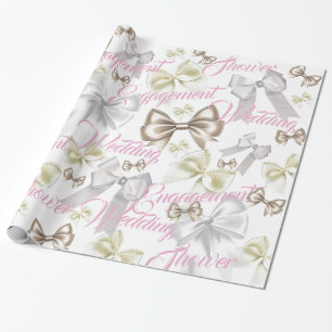 Papier Cadeau Bows et plus de Bows Mariage Enveloppement papier