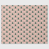 Papier Cadeau Bows on Christmas Tree Whimsy Wonderland Wrapping  (Plat)