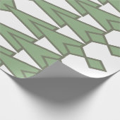 Papier Cadeau Bowties vertes (Coin)