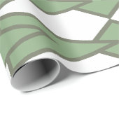 Papier Cadeau Bowties vertes (Coin rond)