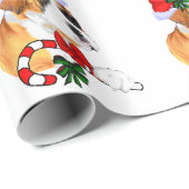 Papier Cadeau Boxe À Noël De Chapeau À Santa (Coin rond)