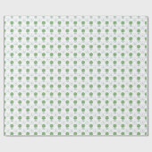 Papier Cadeau Boxe de Preppwood bleu Monogramme personnalisé (Plat)