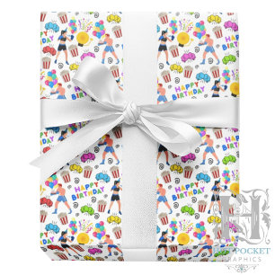 Papier Cadeau Boxe papier d'enveloppement d'anniversaire