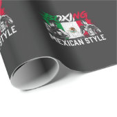 Papier Cadeau Boxer Boxer Fighter (Coin rond)