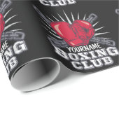 Papier Cadeau Boxer champion de course (Coin rond)