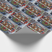 Papier Cadeau Boxer Christmas Red Truck Holiday (Coin)