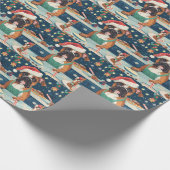 Papier Cadeau Boxer Gîtes : Noël festif (Coin)