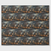 Papier Cadeau Boxer Halloween Night Doggy Délice (Plat)