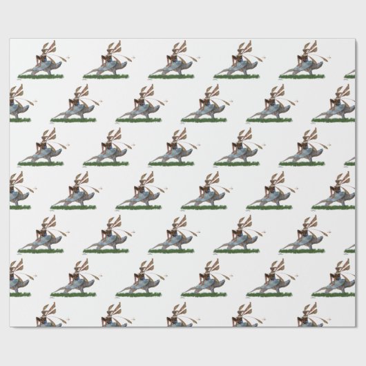 Papier Cadeau Boy Fairy Riding Sur Le Papier D'Enveloppement De  (Plat)