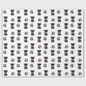 Papier Cadeau Boy Yorkshire Terrier (Plat)