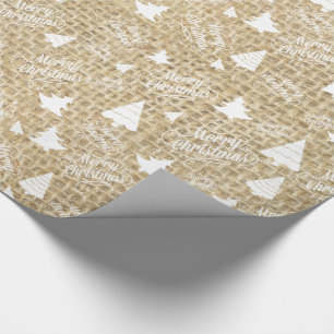 Papier Cadeau Bracelet rustique Imprimer Joyeux Enveloppement Ca