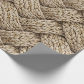 Papier Cadeau Braided Thread Knit Texture – Warm Beige (Coin)