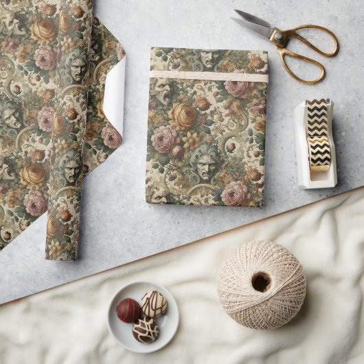 Papier Cadeau Brain Fog - Gothique Floral (Artisanat)