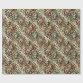 Papier Cadeau Brain Fog - Gothique Floral (Plat)