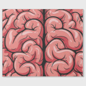 Papier Cadeau Brain Pattern Wrapping Paper (Plat)