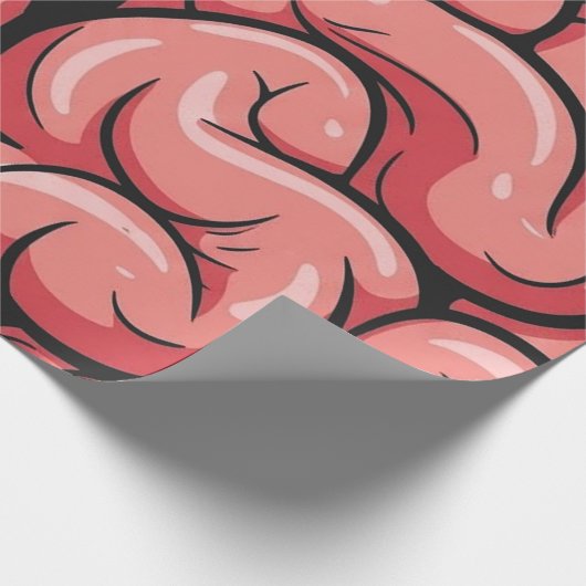 Papier Cadeau Brain Pattern Wrapping Paper (Coin)