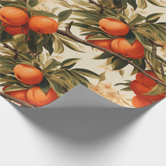 Papier Cadeau Branche Ripe orange (Coin)