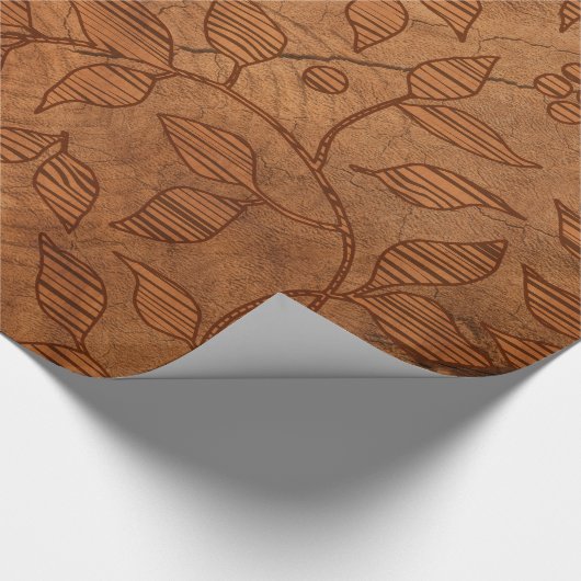 Papier Cadeau Branches Brown (Coin)