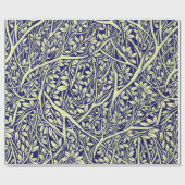 Papier Cadeau Branches d'arbres entrelacées - mer vintage (Plat)