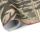 PAPIER CADEAU BRANCHES D'ART ABSTRAIT JAPONAISES AU CADEAU DE SO (Coin rond)