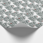 Papier Cadeau Branches de neige (Coin)