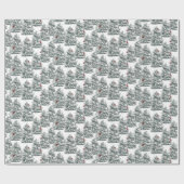 Papier Cadeau Branches de neige (Plat)