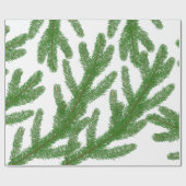 Papier Cadeau branches de sapin de Noël (Plat)