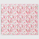 Papier Cadeau Branches d'hiver | Fêtes (Plat)