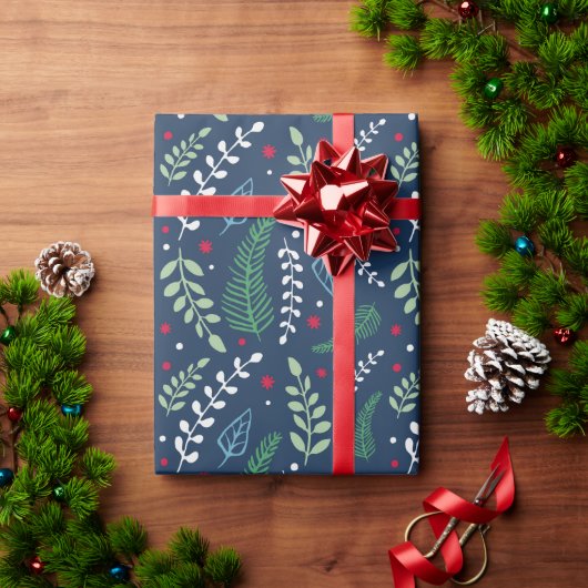 Papier Cadeau Branches d'hiver | Fêtes (Cadeau de vacances)