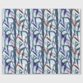 Papier Cadeau Branches en bambou. (Plat)