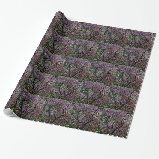Papier Cadeau Branches et fleurs (Déroulé)