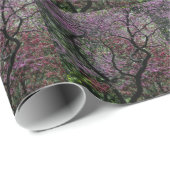 Papier Cadeau Branches et fleurs (Coin rond)