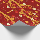 Papier Cadeau Branches et Tassels chinois (Coin)