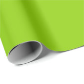 Papier Cadeau Brat vert uni (Coin rond)