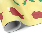 Papier Cadeau Bratz Lips & Mistletoe (Coin rond)