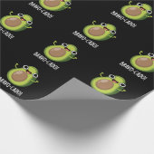 Papier Cadeau Bravo-cado Funny Avocado Pun Dark BG (Coin)