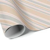 Papier Cadeau Brayures beiges (Coin rond)