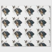 Papier Cadeau Bretagne Espagnol et bécasse (Plat)