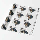 Papier Cadeau Bretagne Espagnol et bécasse (Déroulé)
