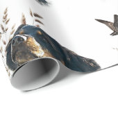 Papier Cadeau Bretagne Espagnol et bécasse (Coin rond)