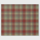 Papier Cadeau Brick rouge Tartan de Noël ID1141A (Plat)