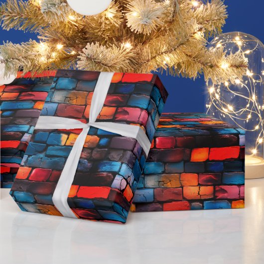 Papier Cadeau Brick Wall Art (Vacances)