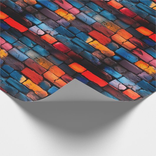 Papier Cadeau Brick Wall Art (Coin)