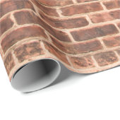 Papier Cadeau Brick Wall with Dark Gradient at Bottombrick,wall, (Coin rond)