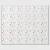 Papier Cadeau Bridal Shower Wedding Dress Bride to Be (Plat)