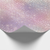 Papier Cadeau Bridal Unicorne rose Silver Spark 16e Mariage (Coin)