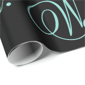 Papier Cadeau BRIDE Le Joyeux Couple Nous Fêtons (Coin rond)