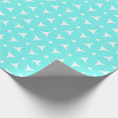 Papier Cadeau Bright Aqua Blue Design (Coin)