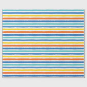 Papier Cadeau Bright Beach Striped Motif (Plat)