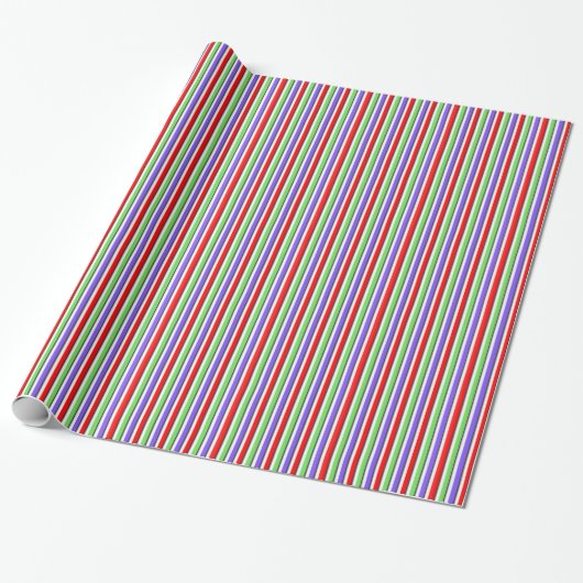 Papier Cadeau Bright Candy Stripe (Déroulé)